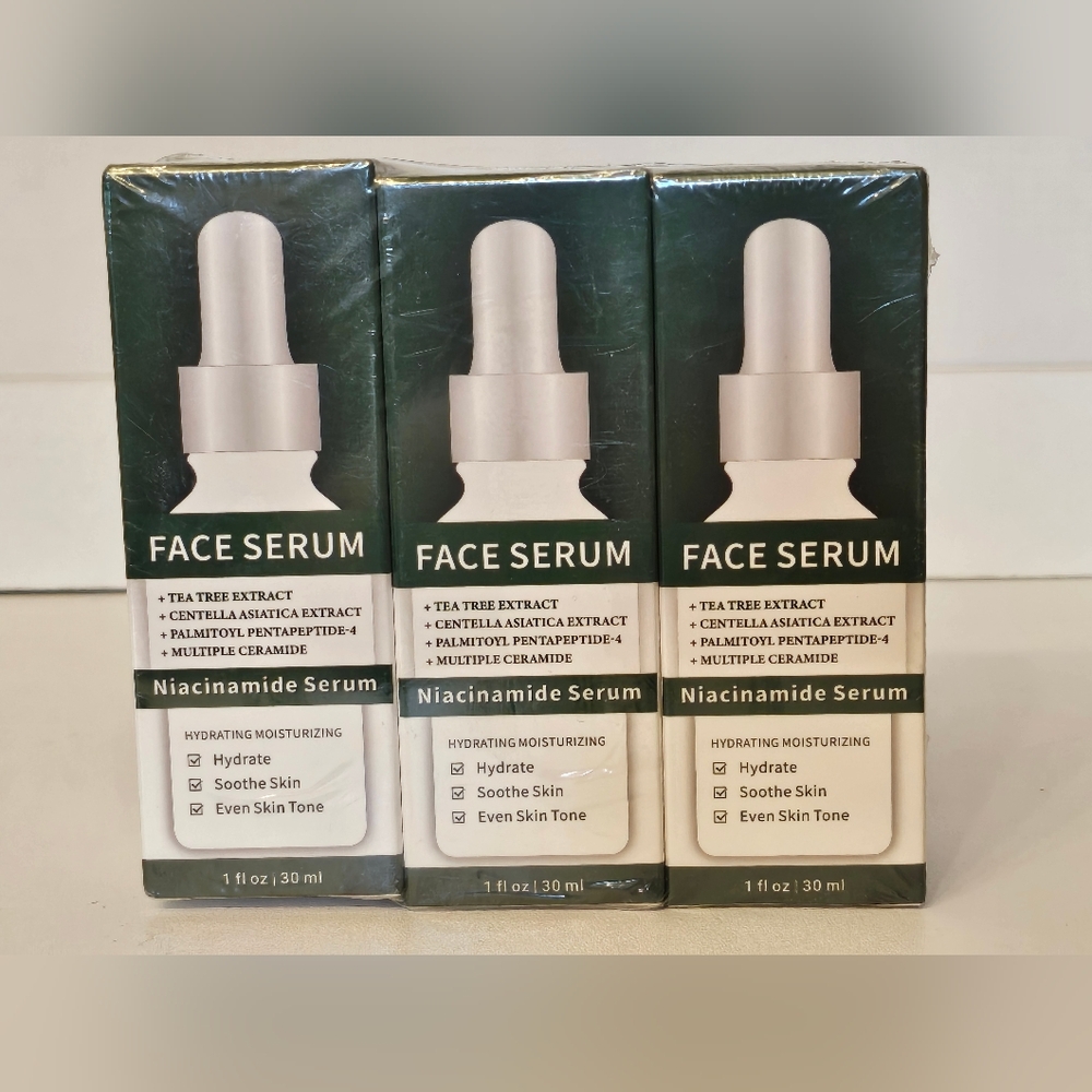 3 Pack 5% Niacinamide Serum with tea tree extracts Beauty &Hydrating Moisturizer